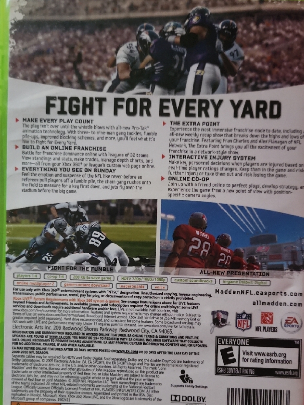 Madden NFL 10 (White/Red) - Xbox 360 - Picture 2 of 4
